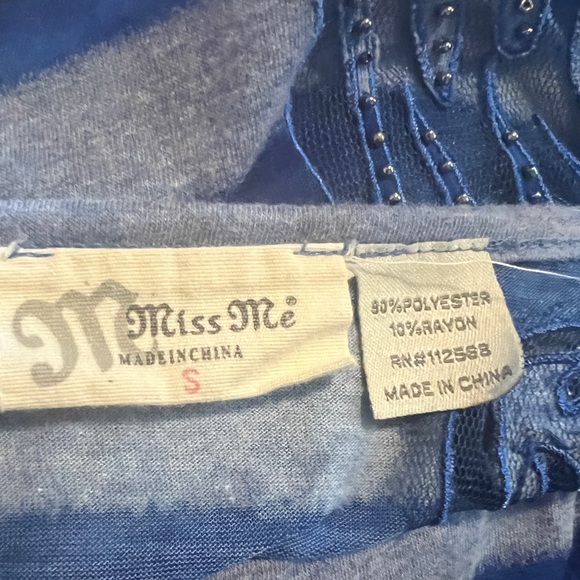 Miss Me sequin Angel wing top size Medium - Picture 10 of 11